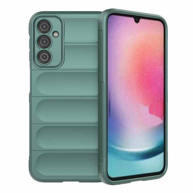 For Samsung Galaxy A24 5G / A24 4G Magic Shield TPU + Flannel Phone Case(Dark Green) - free shipping - PMC TechLife - Order now!