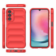 For Samsung Galaxy A24 5G / A24 4G Magic Shield TPU + Flannel Phone Case(Purple)