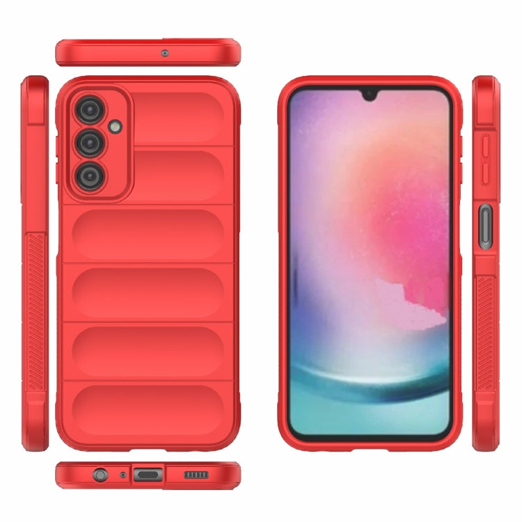 For Samsung Galaxy A24 5G / A24 4G Magic Shield TPU + Flannel Phone Case(Purple)