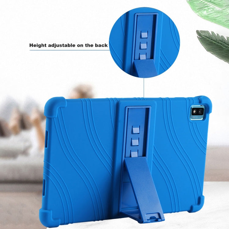 For TCL 10 Tab Max 10.36 inch Silicone Tablet Protective Case with Invisible Bracket(Purple) - free shipping - PMC TechLife - Order now!