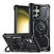 For Samsung Galaxy S23 Ultra 5G Armor Series Holder Phone Case(Black) - Galaxy S23 Ultra 5G Cases by PMC TechLife | Online Shopping South Africa | PMC TechLife | Buy Now Pay Later Mobicred