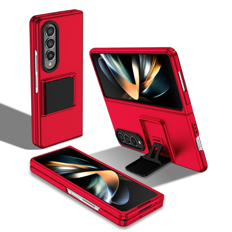 For Samsung Galaxy Z Fold4 5G Three-dimensional Folding Holder PC Phone Case(Red) - free shipping - PMC TechLife - Order now!