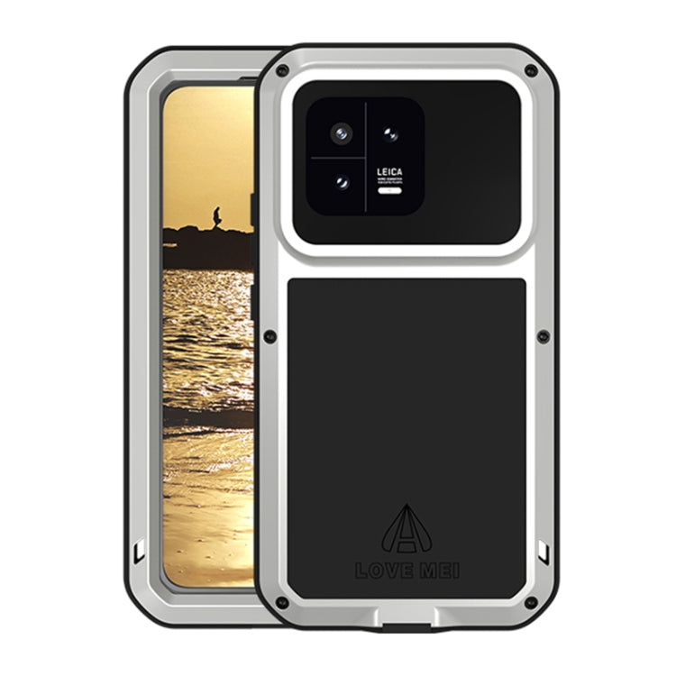 For Xiaomi 13 LOVE MEI Metal Shockproof Life Waterproof Dustproof Phone Case(Silver) - free shipping - PMC TechLife - Order now!