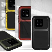 For Xiaomi 13 Pro LOVE MEI Metal Shockproof Life Water-resistant Dustproof Phone Case(Red)