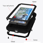 For Xiaomi 13 Pro LOVE MEI Metal Shockproof Life Water-resistant Dustproof Phone Case(Red)