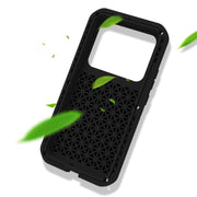 For Xiaomi 13 Pro LOVE MEI Metal Shockproof Life Water-resistant Dustproof Phone Case(Yellow)