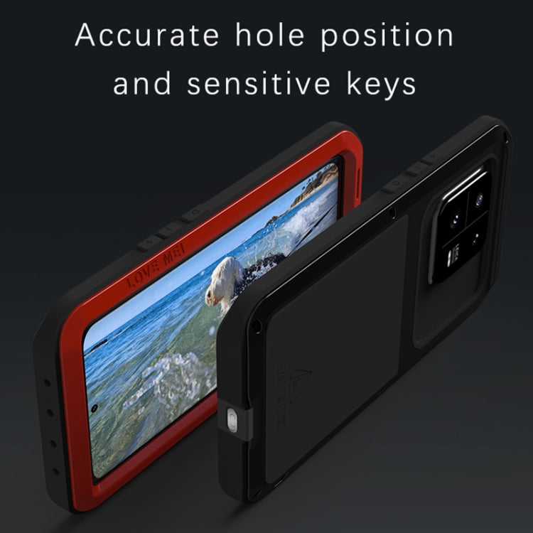 For Xiaomi 13 Pro LOVE MEI Metal Shockproof Life Waterproof Dustproof Phone Case(Red) - free shipping - PMC TechLife - Order now!