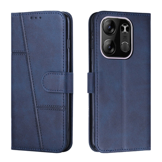 For Tecno Spark Go 2023 Stitching Calf Texture Buckle Leather Phone Case(Blue) - free shipping - PMC Jewellery - Order now!