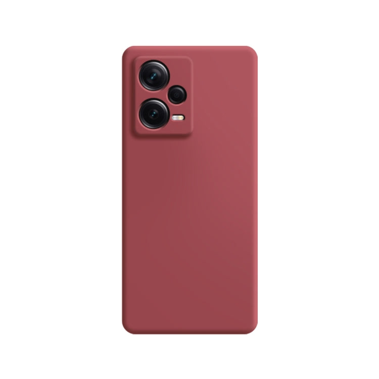 For Xiaomi Redmi Note 12 5G Global Imitation Liquid Silicone Phone Case(Red) - free shipping - PMC TechLife - Order now!
