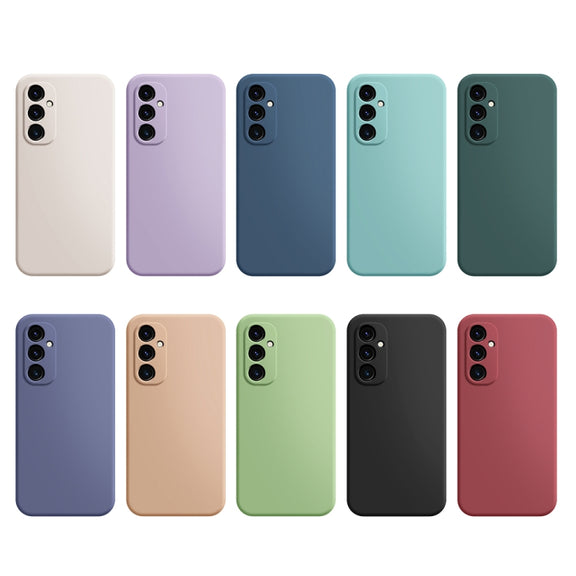 For Samsung Galaxy A34 5G Imitation Liquid Silicone Phone Case(Blue)