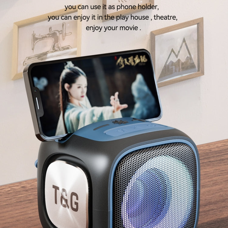 T&G TG359 Portable Outdoor LED Wireless Bluetooth Speaker(Blue) - Mini Speaker by T&G | Online Shopping South Africa | PMC TechLife | Buy Now Pay Later Mobicred