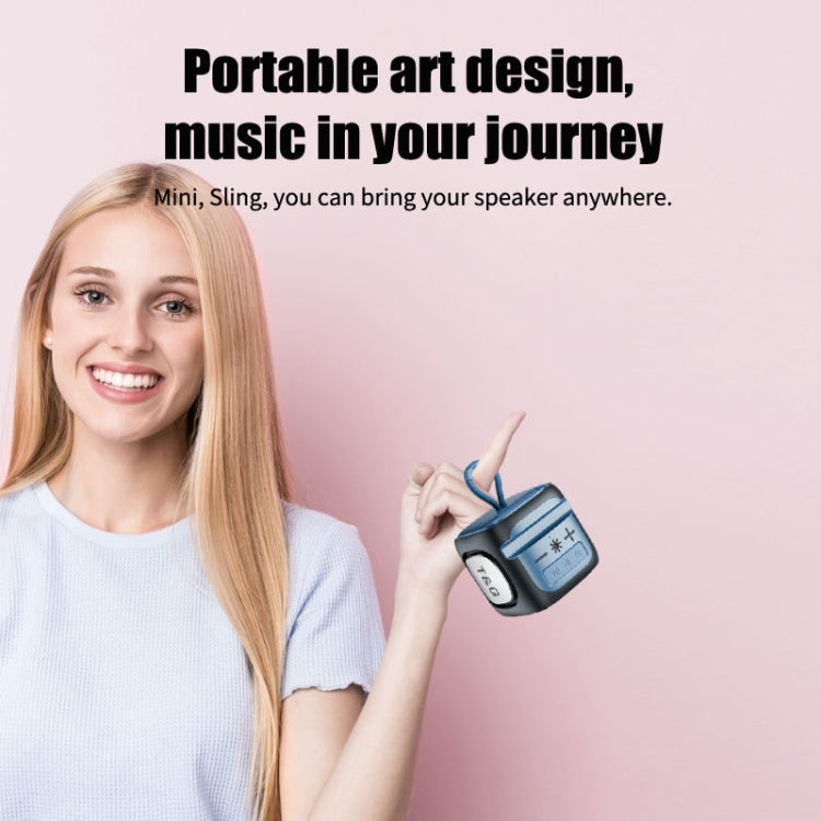 T&G TG359 Portable Outdoor LED Wireless Bluetooth Speaker(Blue) - Mini Speaker by T&G | Online Shopping South Africa | PMC TechLife | Buy Now Pay Later Mobicred