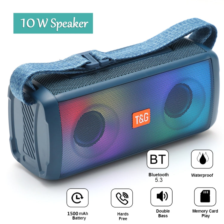 T&G TG345 Portable Outdoor Color LED Wireless Bluetooth Speaker(Black) - free shipping - PMC TechLife - Order now!