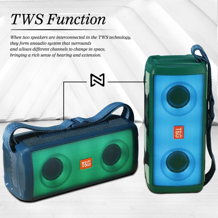 T&G TG345 Portable Outdoor Color LED Wireless Bluetooth Speaker(Gray) - Desktop Speaker by T&G | Online Shopping South Africa | PMC TechLife | Buy Now Pay Later Mobicred