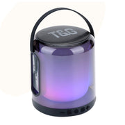 T&G TG376 360 Degree Full Screen LED Light RGB Multicolor Wireless Bluetooth Speaker Subwoofer(Black)