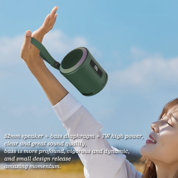 T&G TG373 Outdoor Portable LED Light RGB Multicolor Wireless Bluetooth Speaker Subwoofer(Green)