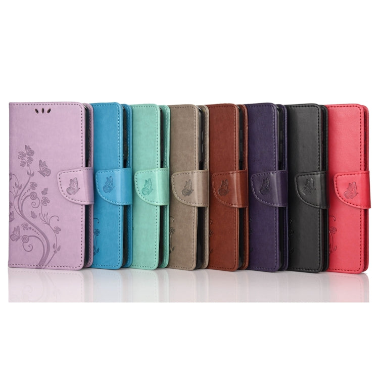 For Xiaomi Redmi Note 12 5G Global / Poco X5 5G Butterfly Flower Pattern Leather Phone Case(Black)
