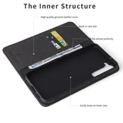 For Samsung Galaxy S23 5G Fierre Shann Crocodile Texture Magnetic Genuine Leather Phone Case(Black)
