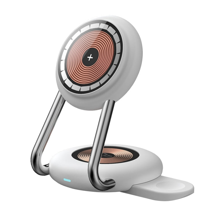 N21 15W 3 in 1 Transparent Magnetic Wireless Charger(White) - free shipping - PMC TechLife - Order now!