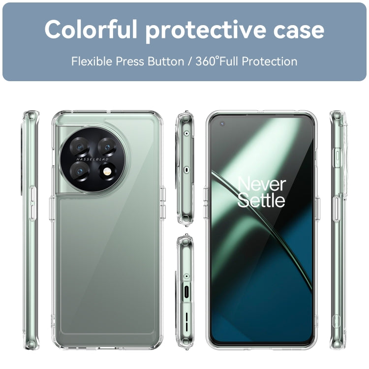 For OnePlus 11 5G Colorful Series Acrylic + TPU Phone Case(Transparent) - free shipping - PMC TechLife - Order now!
