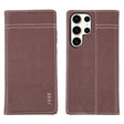 For Samsung Galaxy S23 Ultra 5G GEBEI Top-grain Horizontal Flip Leather Phone Case(Brown) -  by GEBEI | Online Shopping South Africa | PMC TechLife | Buy Now Pay Later Mobicred