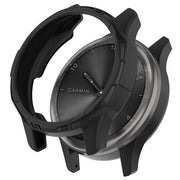 Compatible with Garmin Vivomove Trend Armor Hollow Watch Protective Case(Black)