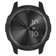Compatible with Garmin Vivomove Trend Armor Hollow Watch Protective Case(Black)