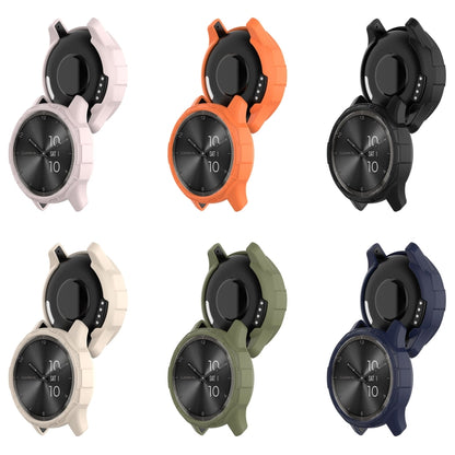 Compatible with Garmin Vivomove Trend Armor Hollow Watch Protective Case(Black) - Watch Cases by PMC Jewellery | Online Shopping South Africa | PMC Jewellery | Buy Now Pay Later Mobicred