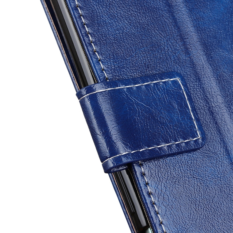 For Sony Xperia 1 V Retro Crazy Horse Texture Horizontal Flip Leather Phone Case(Blue)