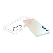 For Samsung Galaxy S23 FE 5G Water-resistant Texture TPU Phone Case(Transparent)