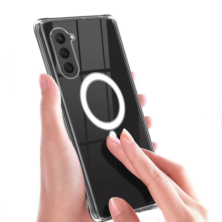 For Samsung Galaxy S23+ 5G MagSafe Magnetic Acrylic TPU Phone Case(Transparent) - Galaxy S23+ 5G Cases by PMC TechLife | Online Shopping South Africa | PMC TechLife