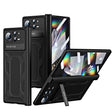 For Xiaomi Mix Fold 2 Hinge All-inclusive Magnetic Phone Case with Stand(Black) - Xiaomi Cases by PMC TechLife | Online Shopping South Africa | PMC TechLife