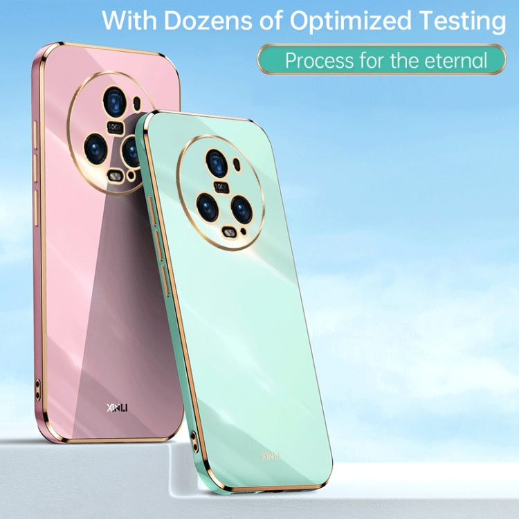 For Honor Magic5 Pro 5G XINLI Straight Edge 6D Electroplate TPU Phone Case(Cherry Purple) - free shipping - PMC Jewellery - Order now!