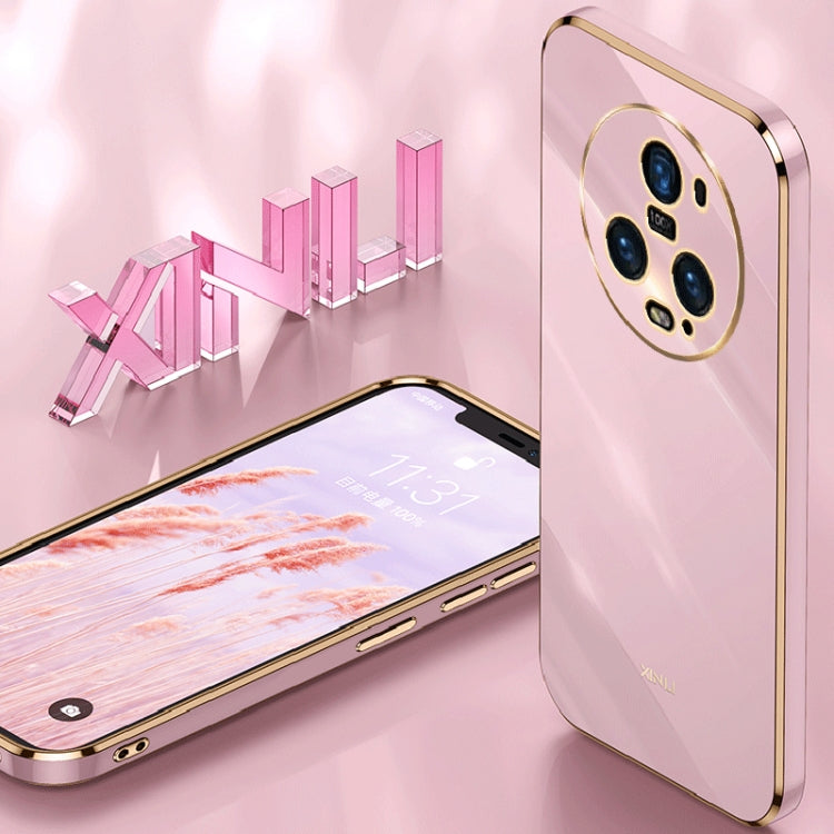 For Honor Magic5 Pro 5G XINLI Straight Edge 6D Electroplate TPU Phone Case(Cherry Purple) - free shipping - PMC Jewellery - Order now!