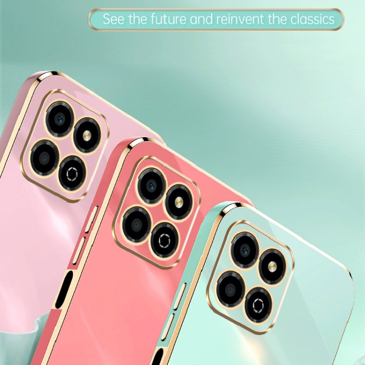 For Honor X8a 2023 XINLI Straight Edge 6D Electroplate TPU Phone Case(Pink) - free shipping - PMC TechLife - Order now!