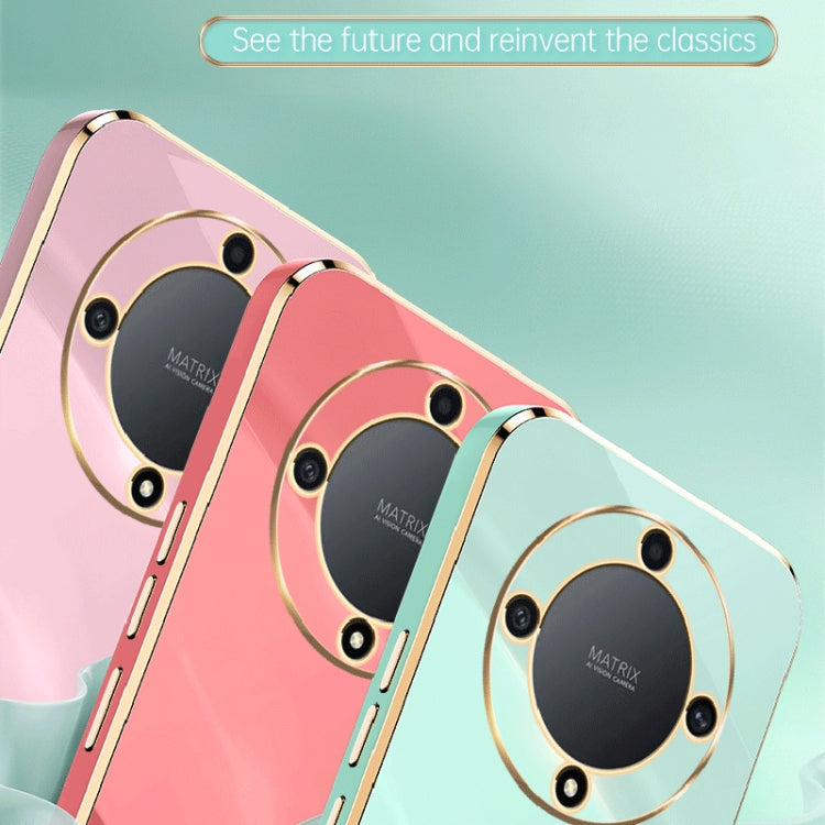 For Honor X9a 5G XINLI Straight Edge 6D Electroplate TPU Phone Case(Cherry Purple) - free shipping - PMC TechLife - Order now!