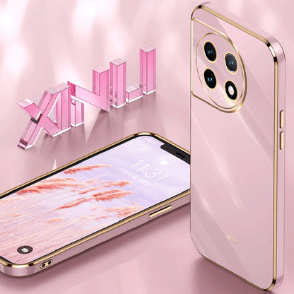 For OnePlus Ace 2 XINLI Straight Edge 6D Electroplate TPU Phone Case(Black) - free shipping - PMC Jewellery - Order now!