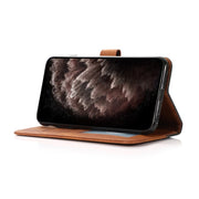 For Nokia 6.2 / 7.2 Dual-color Stitching Leather Phone Case(Black Brown)