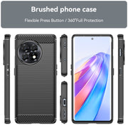 For OnePlus 11R 5G Brushed Texture Carbon Fiber TPU Phone Case(Black)
