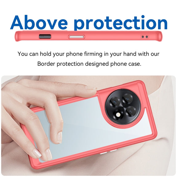 For OnePlus 11R 5G Colorful Series Acrylic + TPU Phone Case(Red)