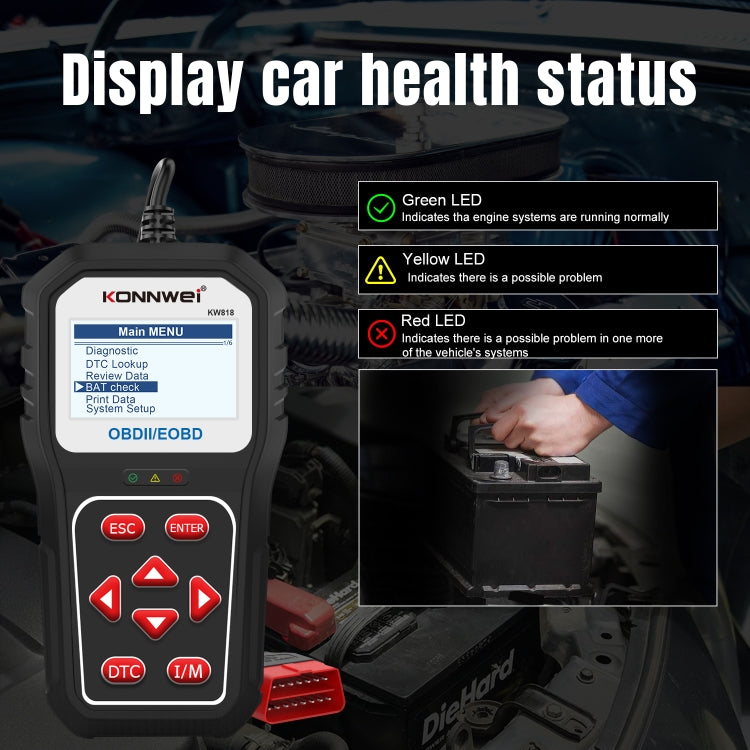 KONNWE KW818 Car OBD2 Bluetooth Fault Detector Diagnostic Tools - free shipping - PMC Jewellery - Order now!
