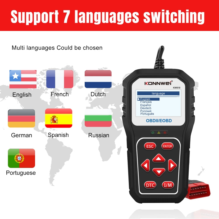 KONNWE KW818 Car OBD2 Bluetooth Fault Detector Diagnostic Tools - free shipping - PMC Jewellery - Order now!