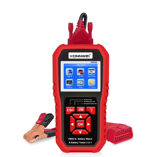 KONNWEI KW880 3 in 1 Car OBD2 Fault Diagnosis + Battery Tester + Battery Match Reset - free shipping - PMC Jewellery - Order now!