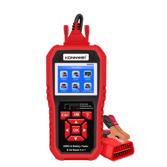 KONNWEI KW890 2 in 1 Car OBD2 Fault Detector + Maintenance Light Reseter - free shipping - PMC Jewellery - Order now!