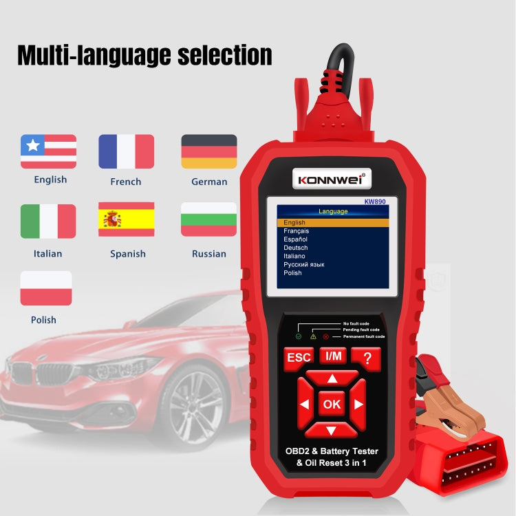 KONNWEI KW890 2 in 1 Car OBD2 Fault Detector + Maintenance Light Reseter - free shipping - PMC TechLife - Order now!