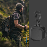 Wireless Earphones Silicone Case with Switch & Carabiner for Samsung Galaxy Buds Live / Buds2 / Buds Pro / Buds2 Pro(Army Green)