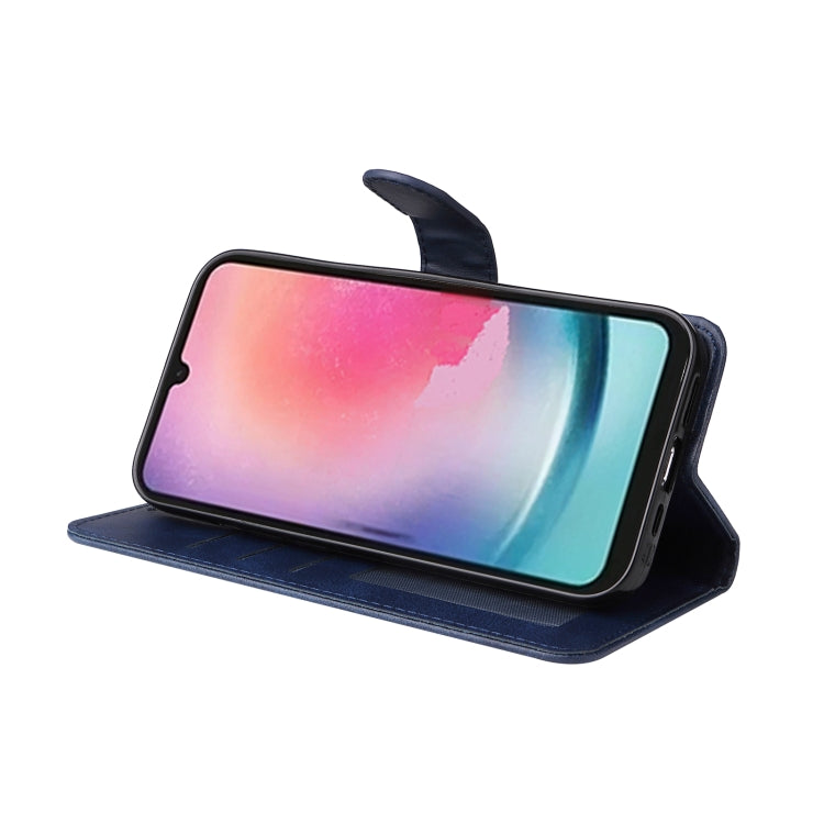 For Samsung Galaxy A24 4G Classic Calf Texture Flip Leather Phone Case(Blue) - free shipping - PMC TechLife - Order now!