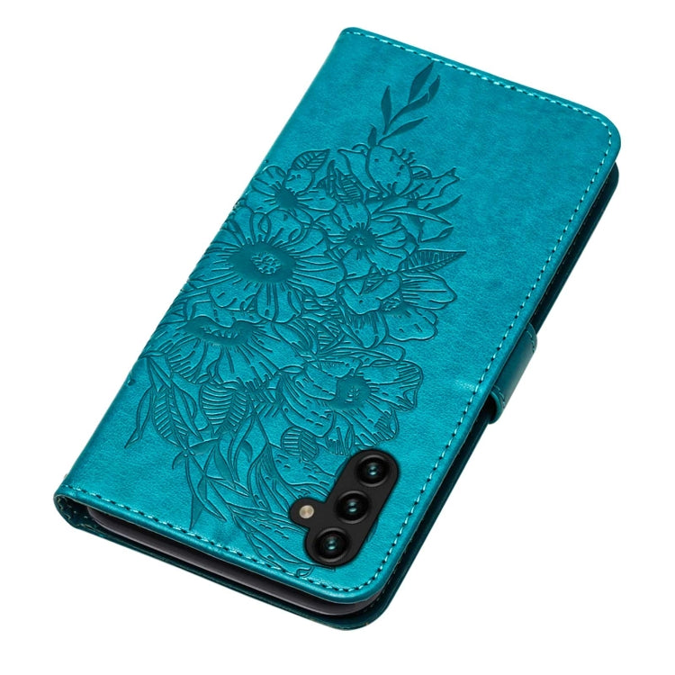For Samsung Galaxy A34 5G Embossed Butterfly Leather Phone Case(Blue) - free shipping - PMC TechLife - Order now!