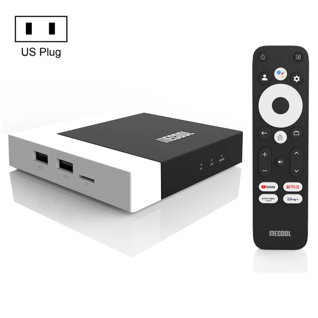 MECOOL KM7 Plus Android 10.0 Smart TV Set Top Box, Amlogic S905Y4 Quad Core, 2GB+16GB, Plug Type:US Plug