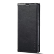 For Samsung Galaxy A14 4G/5G LC.IMEEKE RFID Anti-theft Leather Phone Case(Black)